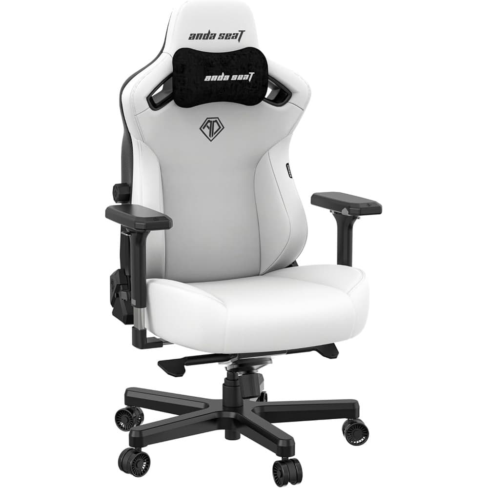 Andaseat Kaiser 3 Series Premium Gaming Chair Large | PVC White - Modern Electronics