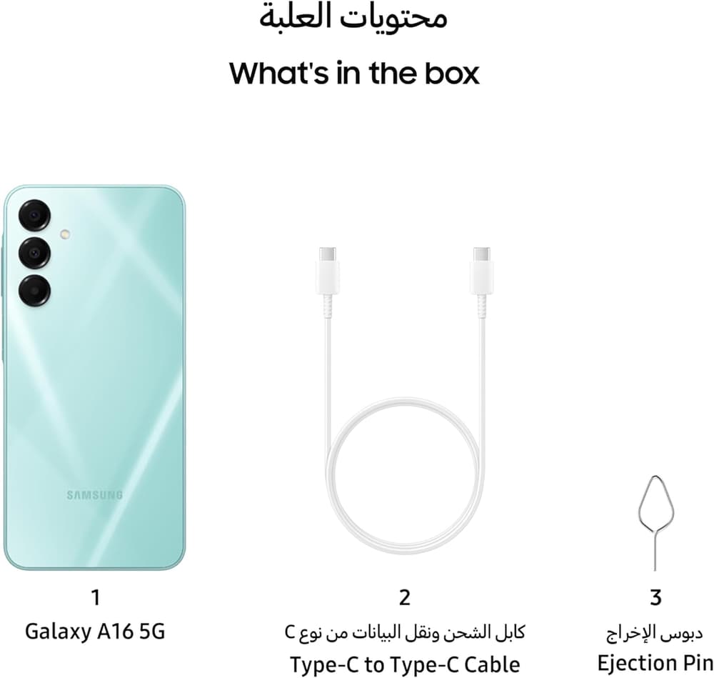 سامسونج جالكسي إي 16 الجيل الخامس|128 جيجا|4 رام|أخضر فاتح - Modern Electronics
