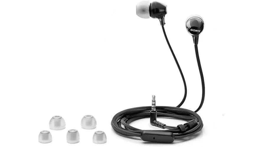 Sony MDR-EX14AP Wired in Ear Headphone with Mic |Black - Modern Electronics
