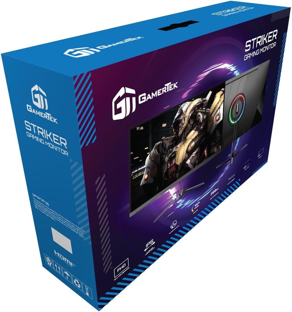 GamerTek Striker 24 Inch FHD Gaming Monitor | 200Hz | 1ms | Fast IPS | sRGB - Black - Modern Electronics