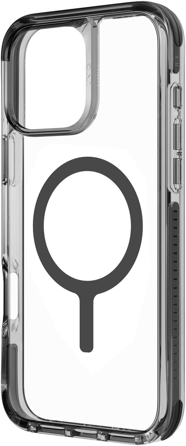 UNIQ Hybrid iPhone 16 Combat Black Back Cover Mobile Case with MagSafe - Modern Electronics