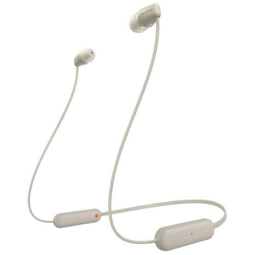 Sony WI-C100 | Wireless In Ear Headphones | with HD Voice | Taupe  - Modern Electronics