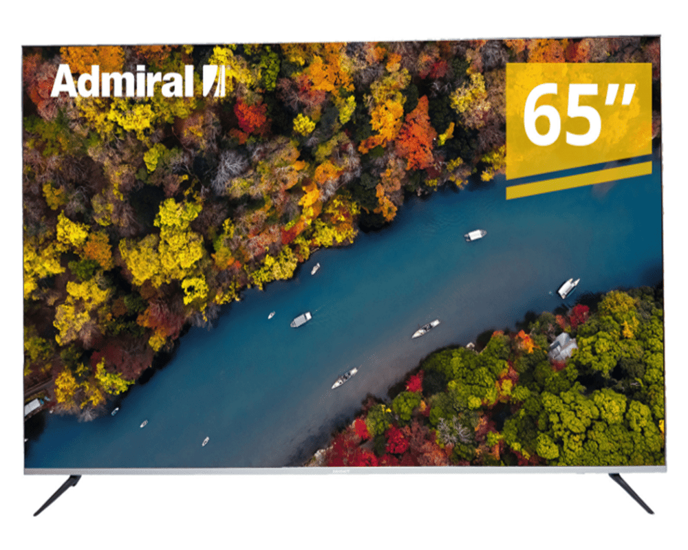 تلفزيون Admiral 65 بوصة ذكي 4K LED web OS نظام صوت Dolby 1 جيجابايت رام + 8 جيجابايت فلاش - Modern Electronics