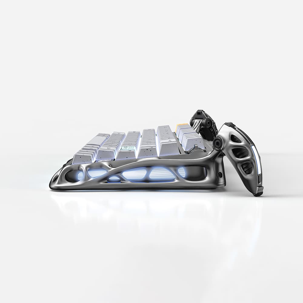 GravaStar Mercury K1 Pro Mechanical Gaming Keyboard Concrete Gray - Modern Electronics
