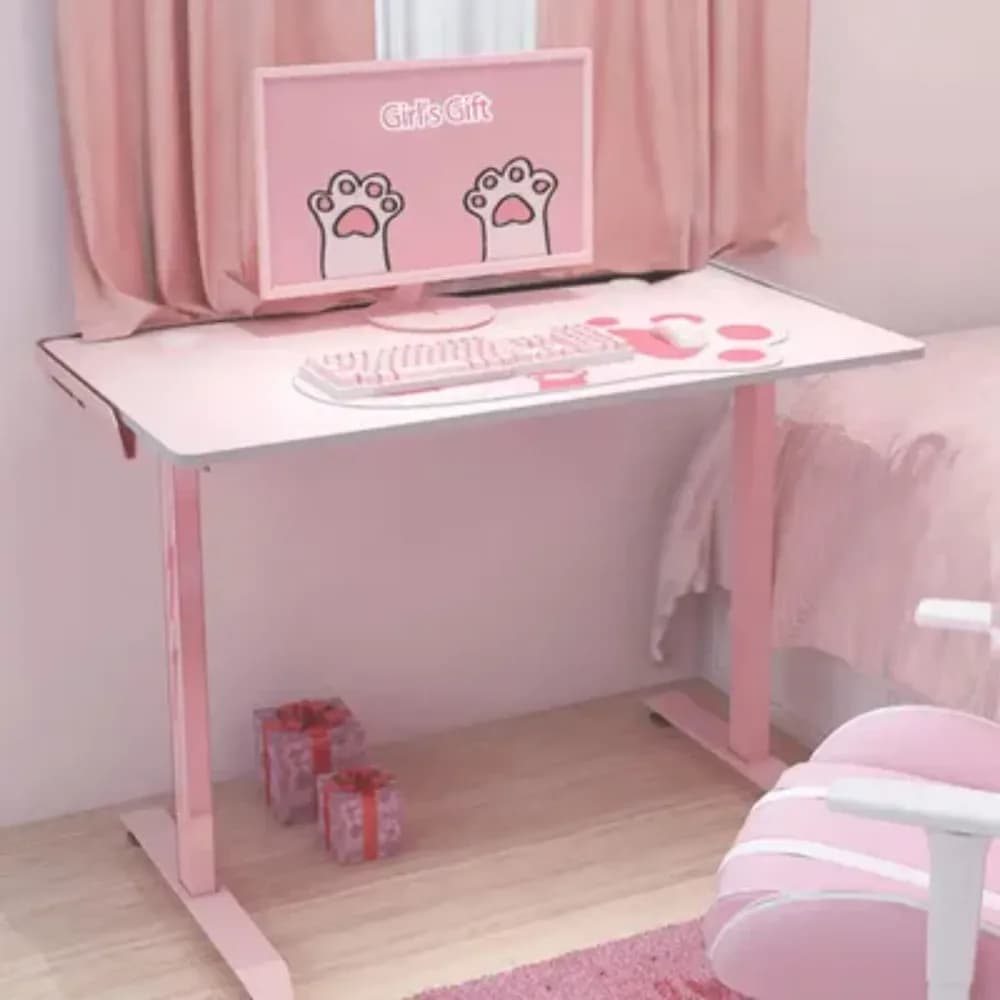 Eureka Gaming Venus I1S 44 inch Pink Desk - Modern Electronics