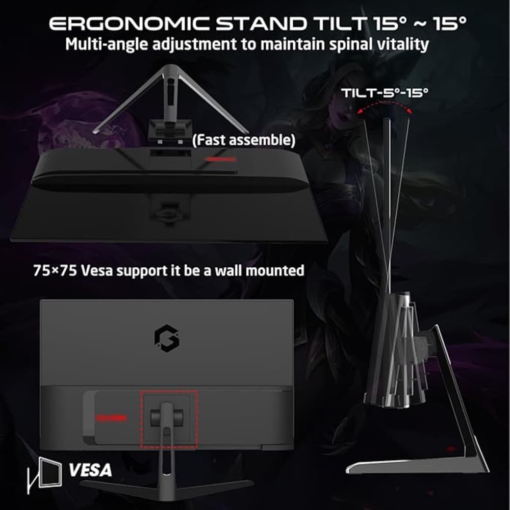 جيم أون شاشة العابgoesp27240ips |27 انش لوحة IPS فل اتش|240 هرتز تدعم بلايستيشن 5 | أسود - Modern Electronics