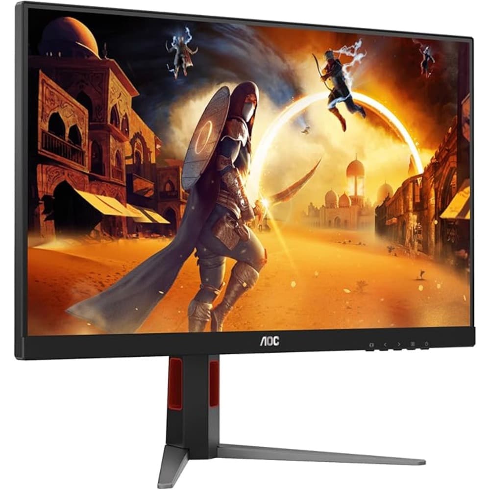 ايه أو سي شاشة ألعاب Q27G4F 27 بوصة 68.5 سم IPS فائقة السرعة بدون إطار كيو أتش دي 2560×1440|أتش دي أم أي 2.0 |عرض 1.4 MBR نطاق سنيبر ألوان جي سينك حامل بتعديل ارتفاع إمالة أسود وأحمر - Modern Electronics