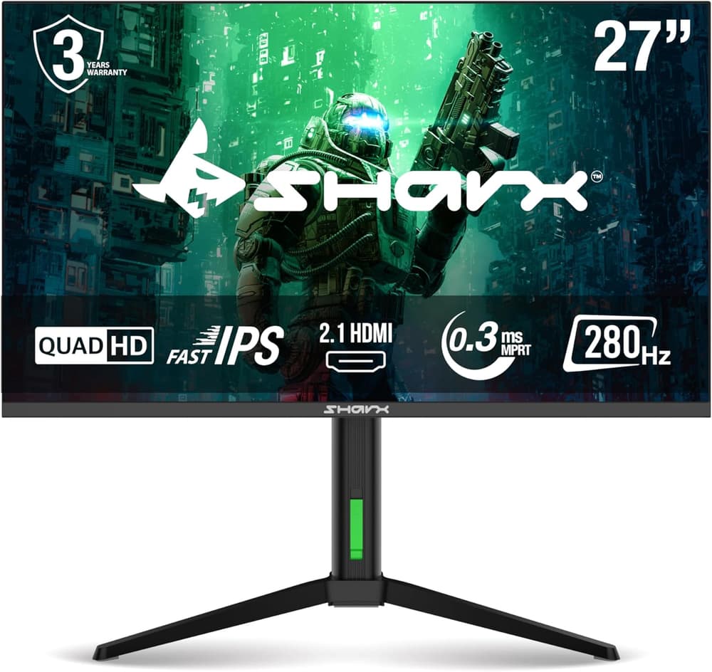 Sharx PROFIN 27Q280I Gaming Monitor | 27inch | QHD | IPS | 280 Hz | 0.3ms - Modern Electronics