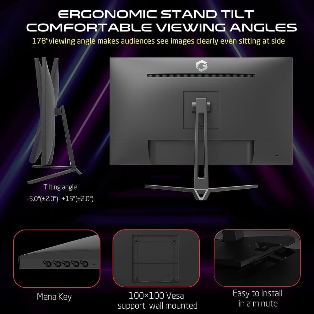 جيم اون شاشه مسطحة اي بي اس28 انش، 4K UHD، 144Hz، ام بي ار تي 0.5 مللي ثانية، اتش دي ام اي 2.1، HDR، اطار رفيع للغاية، وضع اضاءة زرقاء منخفضة، جي سينك ، بلاي ستيشن 5، اس - Modern Electronics