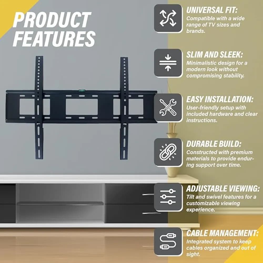 WB TV FIX WALLMOUNT 55 to 100 inch BIG BRACKET - Modern Electronics