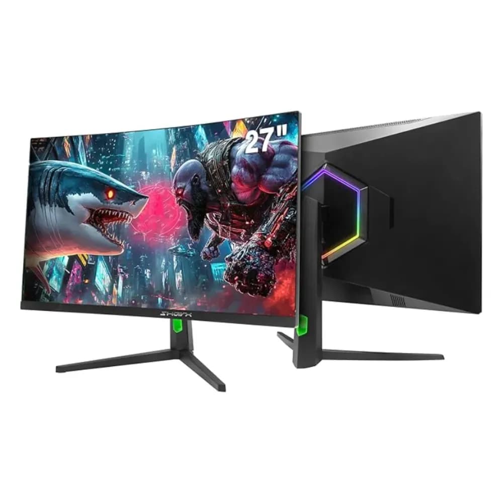 SHARX Gaming Monitor 27 inch|OD 300Hz Refresh Rate |0.3ms (MPRT) Response Time |Curved VA |FHD|2.1 HDMI |Adjustable Stand |RGB Backlight|3W Speaker |Free Sync - Modern Electronics