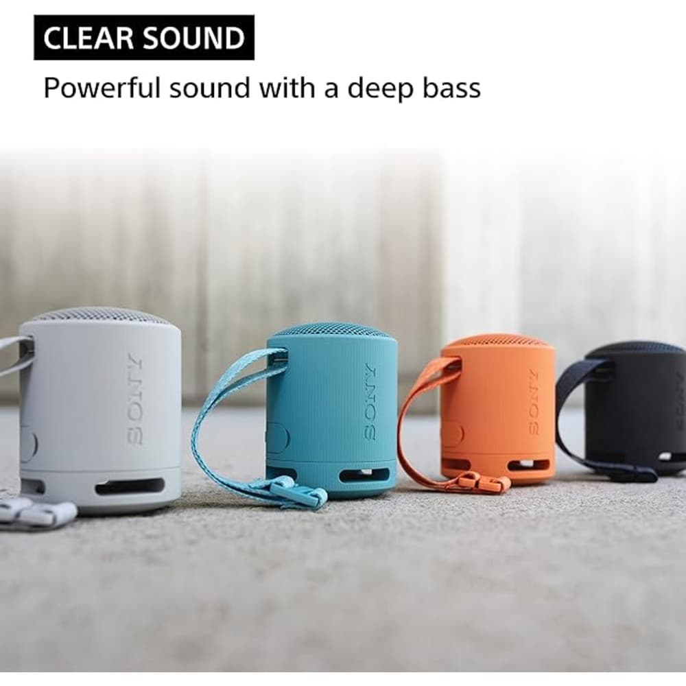 Sony SRS-XB100: Compact, durable Bluetooth speaker with IP67 waterproofing, 16-hour battery| Black  - Modern Electronics
