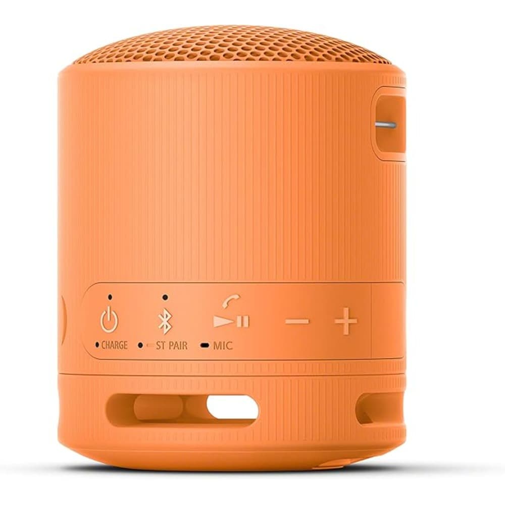 Sony SRS-XB100: Compact, durable Bluetooth speaker with IP67 waterproofing, 16-hour battery| Orange - Modern Electronics