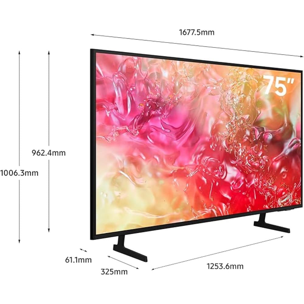 سامسونج تلفزيون سمارت بشاشة كريستال UHD و DU7000 بألوان واضحة ونقية ومعالج بدقة 4 كيه ,إصدار 2024 , 75 بوصة  - Modern Electronics