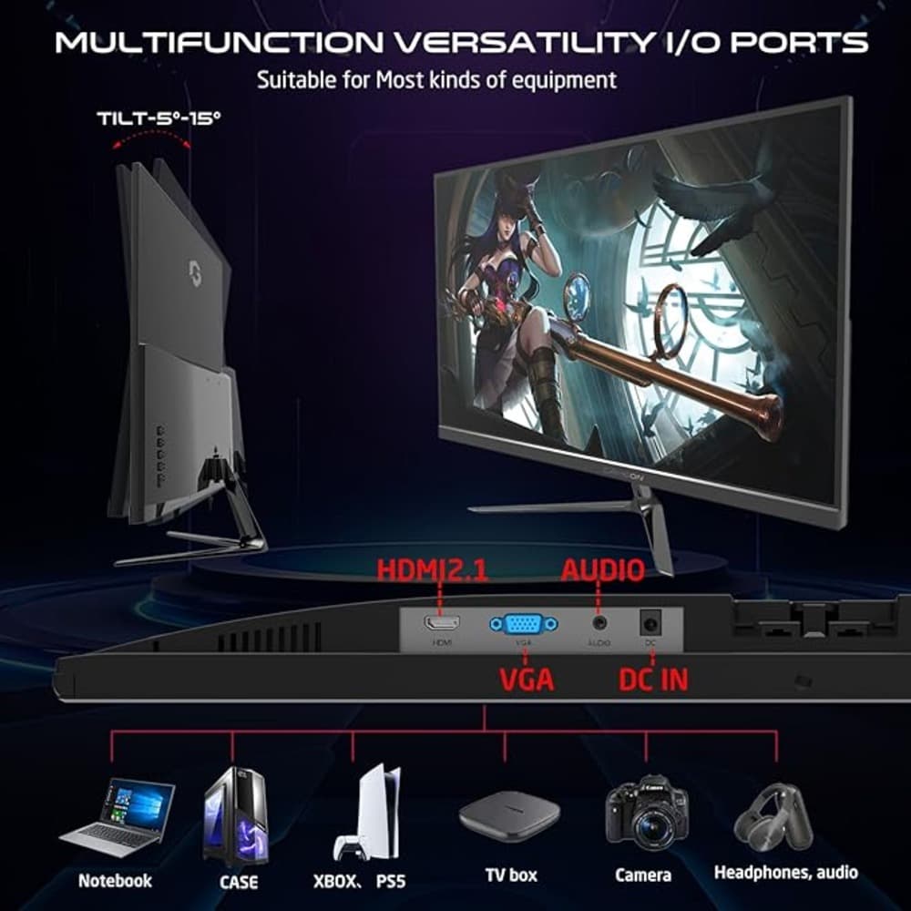 GAMEON 22 Inch FHD|120Hz|MPRT 0.5ms|HDMI 2.1|IPS Gaming Monitor Support PS5 - Modern Electronics