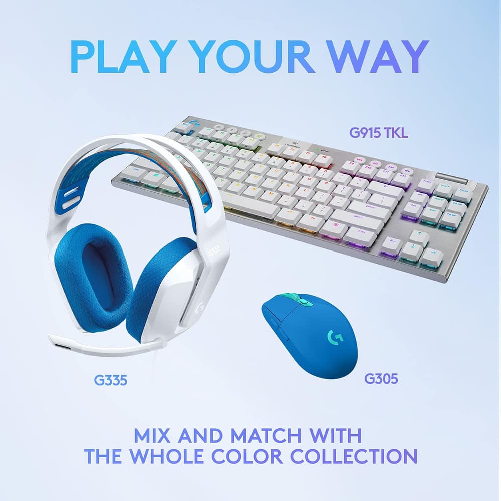 Logitech G335 Gaming Headset | Wired | White - Modern Electronics
