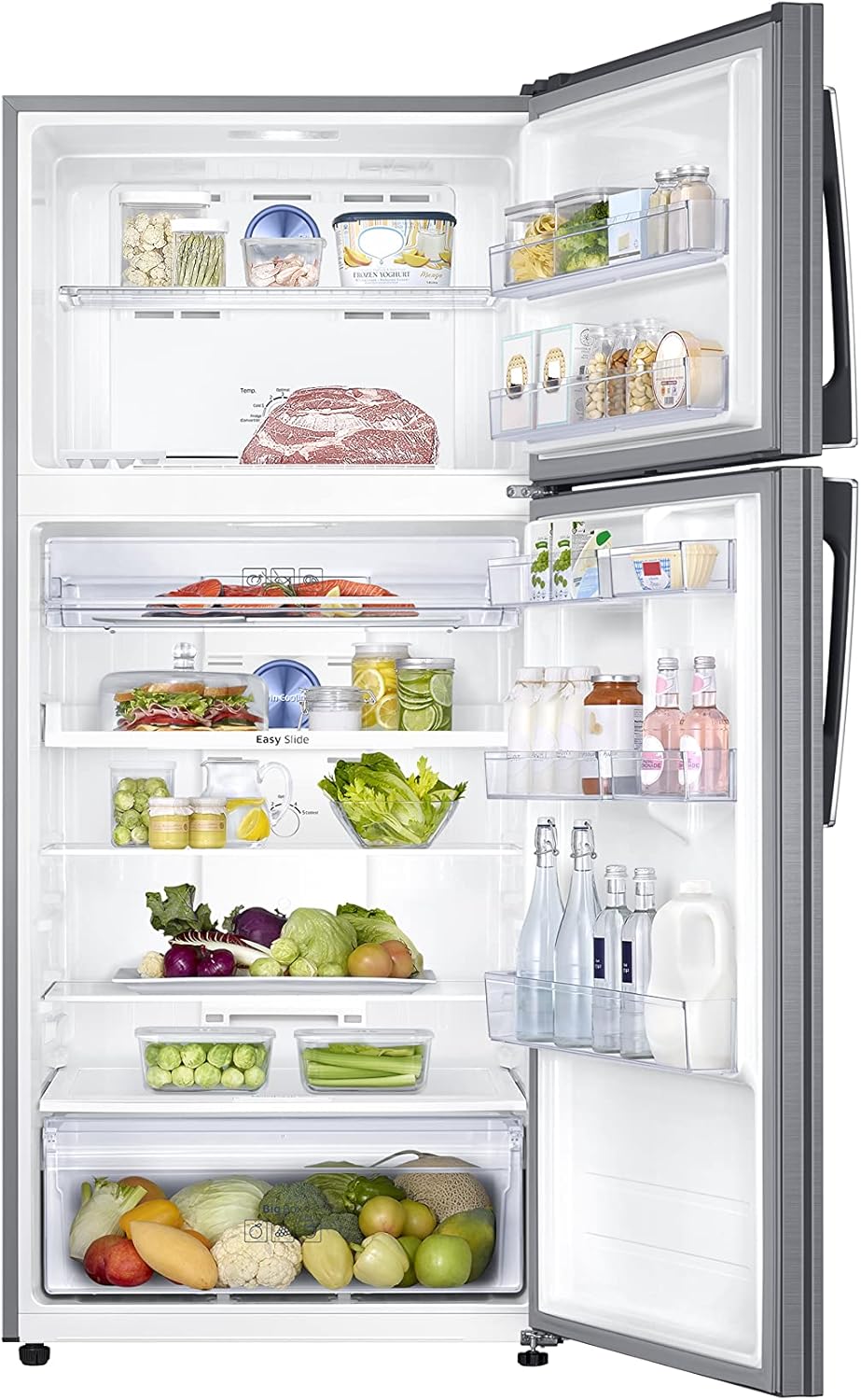 Samsung Refrigerator|18.6 Cu.ft | Twin Cooling Plus| Ice Maker Tray |DIT Compressor| Anti-Bacterial Protector|Quick Cooling and Freezing |Inox - Modern Electronics