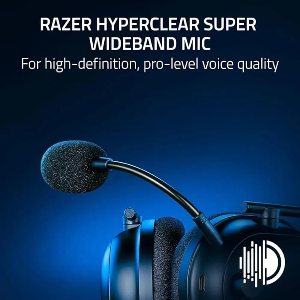 Razer BlackShark V2 Pro Wireless PlayStation Gaming Headset|Wideband Mic|Comfortable Noise Isolating Earcups|for PS5 |Console |PC |Mac |Bluetooth |70 Hr Battery | Black - Modern Electronics
