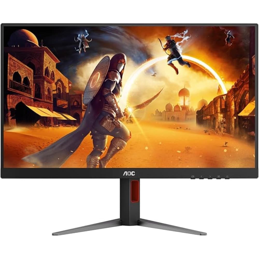 ايه أو سي شاشة ألعاب Q27G4F 27 بوصة 68.5 سم IPS فائقة السرعة بدون إطار كيو أتش دي 2560×1440|أتش دي أم أي 2.0 |عرض 1.4 MBR نطاق سنيبر ألوان جي سينك حامل بتعديل ارتفاع إمالة أسود وأحمر - Modern Electronics