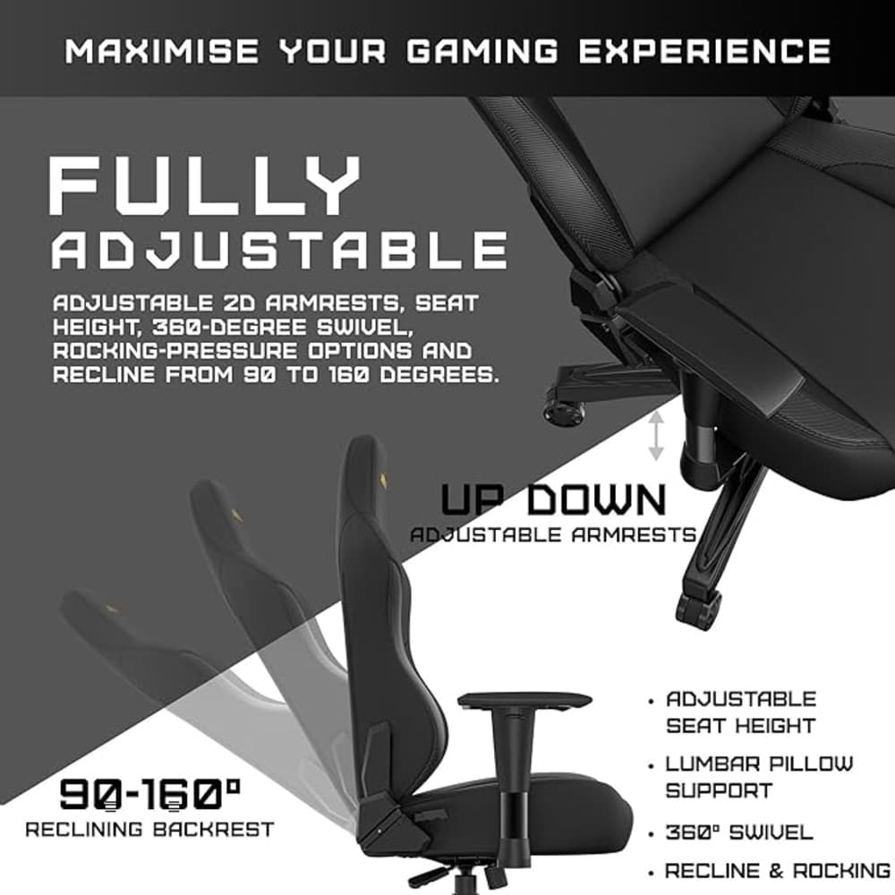 Anda Seat Phantom 3 Series Premium Gaming Chair - Black - Modern Electronics