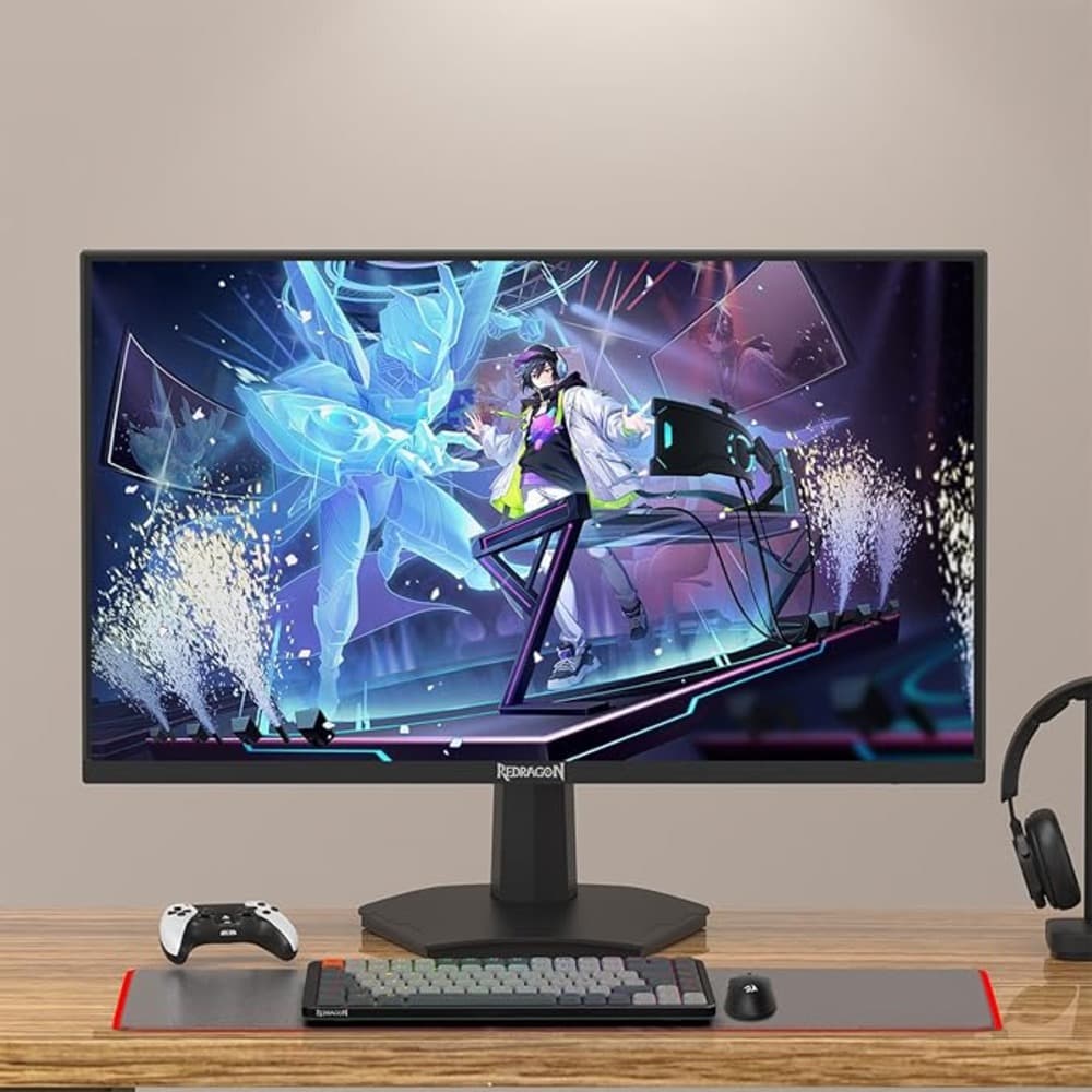 Redragon OPAL GM27X5QIPS 27 inch QHD Gaming Monitor 2560 x 1440|180Hz|1ms|IPS Panel with AMD FreeSync|Blur-Free Gaming with Vibrant Colors and Wide Viewing Angles|Black & Red - Modern Electronics
