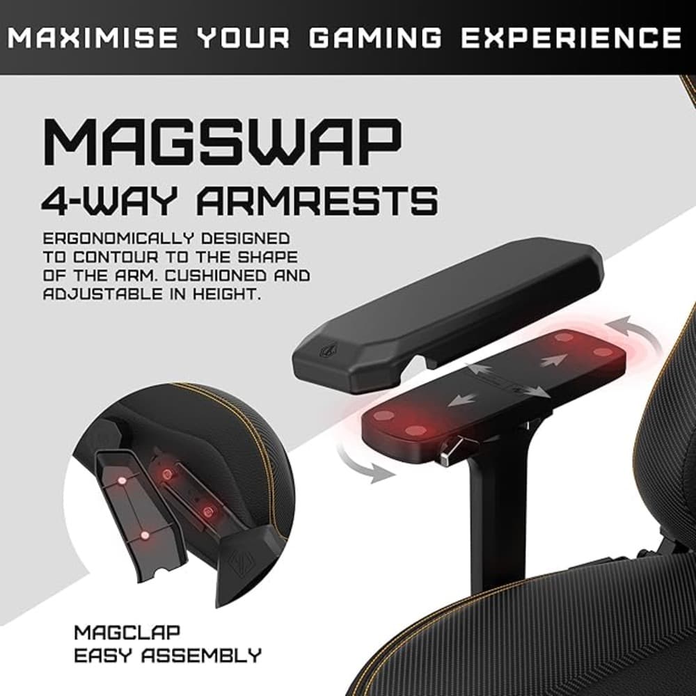 Andaseat Kaiser 3 XL Gaming chair - Maroon - Modern Electronics