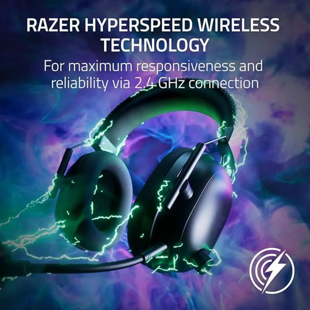 Razer BlackShark V2 Pro Wireless PlayStation Gaming Headset|Wideband Mic|Comfortable Noise Isolating Earcups|for PS5 |Console |PC |Mac |Bluetooth |70 Hr Battery | Black - Modern Electronics