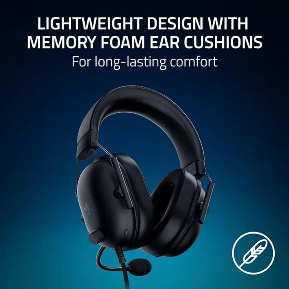 Razer BlackShark V2 X PlayStation |Wired Gaming Headset| Cardioid microphone| 50mm drivers |Passive noise cancellation| PC |Black - Modern Electronics
