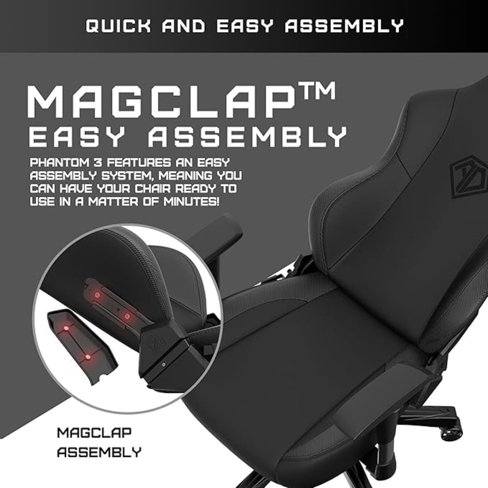 Anda Seat Phantom 3 Series Premium Gaming Chair - Black - Modern Electronics