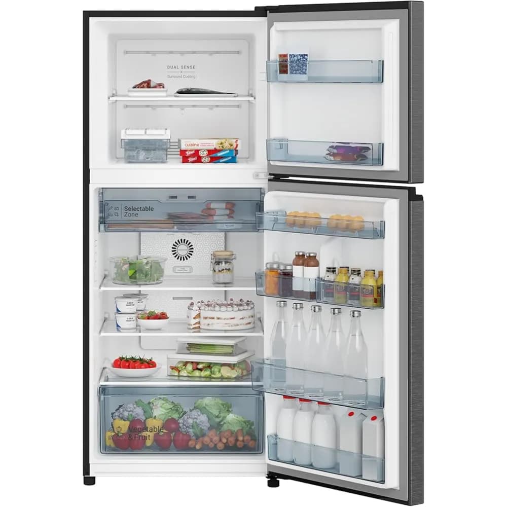 Hitachi HRTN6379SXSA Double door refrigerator 12.1 CU|344 Ltr |Silver - Modern Electronics