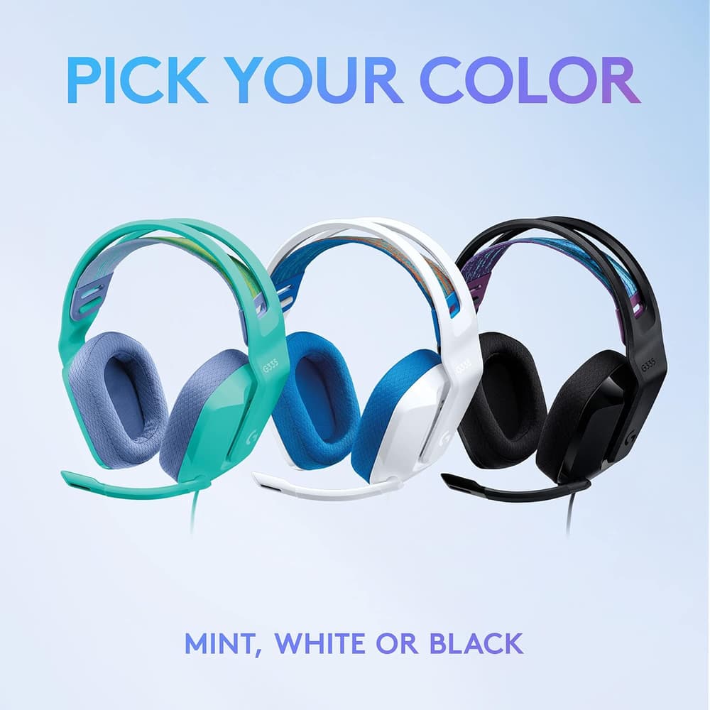 Logitech G335 Gaming Headset | Wired | White - Modern Electronics