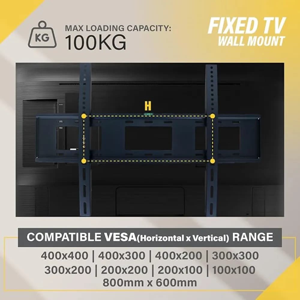 WB TV FIX WALLMOUNT 55 to 100 inch BIG BRACKET - Modern Electronics