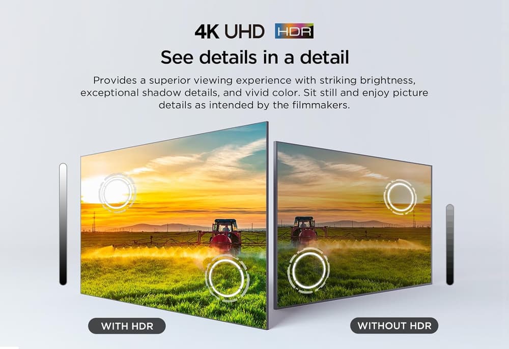 تلفزيون 55 بوصة بشاشة بدقة 4K UHD ونطاق ديناميكي عالي 10 من تي سي ال شاشة بدون حواف معدنية جوجل في 55P69B - Modern Electronics