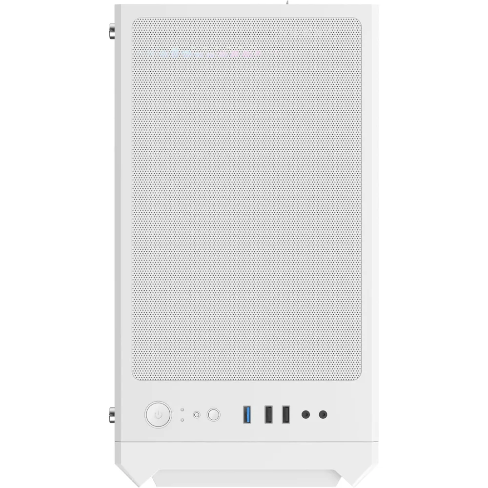 SHARX STRIKER ARGB ATX PC Case With Front Mesh Panel (S-200W)| 4 x 120mm Pre-Installed Fans | Remote Controller| Glass Side Panel |Ports Type C |1 / USB3.0 | 1 / USB2.0 | 2 / Buttons: Power |Reset |LED - Modern Electronics