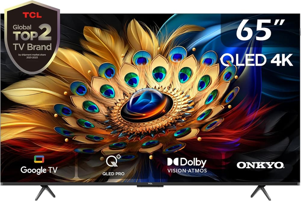 Buy TCL 65 Inch TV 4K QLED Pro Dolby Vision Atmos Onkyo 2.1CH Slim and Uni body Google TV 65C655 TCL Modern Electronics Modern Electronics