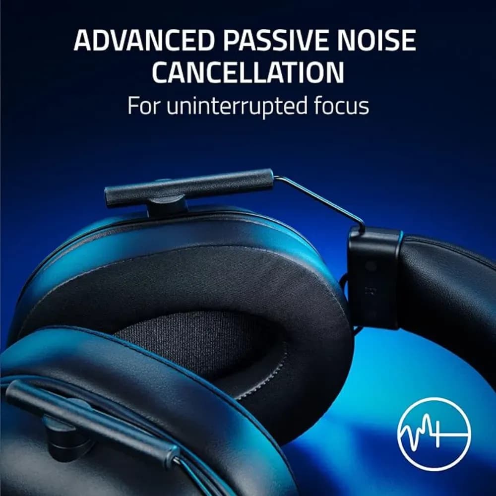 Razer BlackShark V2 X PlayStation |Wired Gaming Headset| Cardioid microphone| 50mm drivers |Passive noise cancellation| PC |Black - Modern Electronics