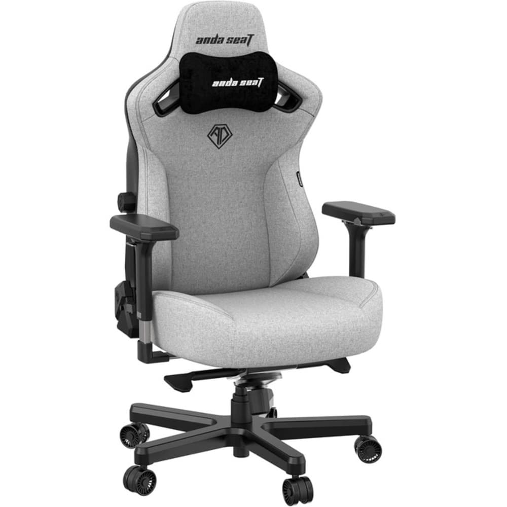 Andaseat Kaiser 3 Large Premium Ergonomic Gaming and Office Chair with Magnetic Memory Foam Neck Pillow Support|Fabric Gray - Modern Electronics