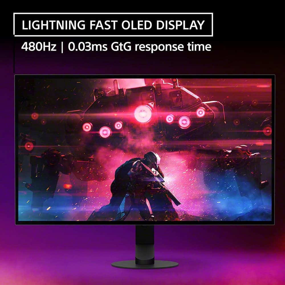 سوني شاشة العاب M10S 27 انش OLED QHD (2560x1440) 480Hz 0.03ms جي تي جي انفيديا جي سينك متوافقة مع جي تي جي من انزون - Modern Electronics