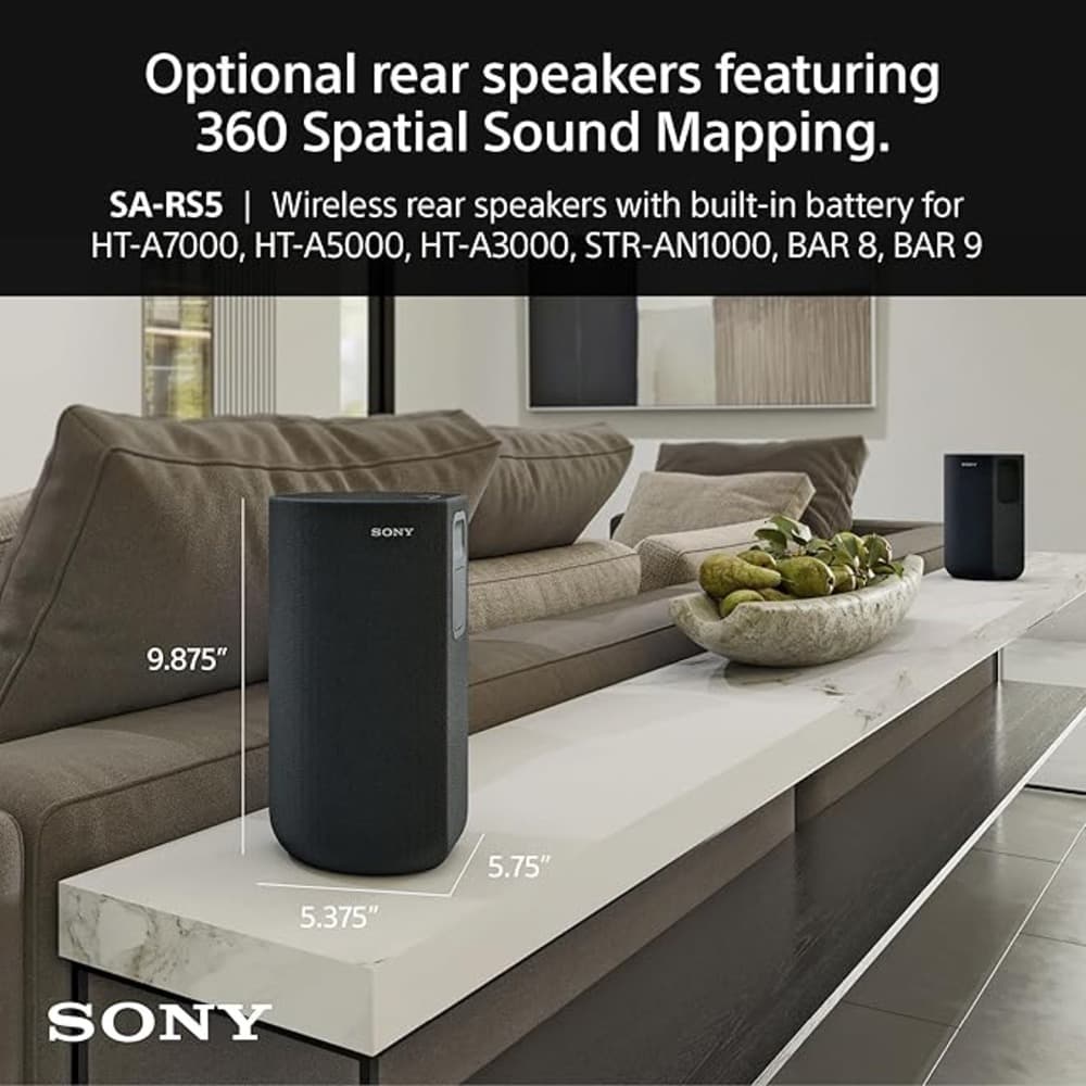 Sony SA-RS5 | Total 180W Additional Wireless Rear Speakers with Built-in Battery - Modern Electronics