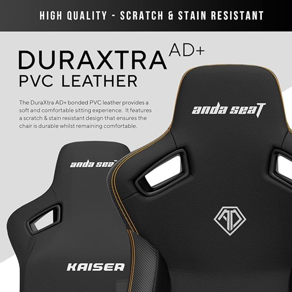 Andaseat Kaiser 3 Series Premium Gaming Chair Large | PVC Black - Modern Electronics