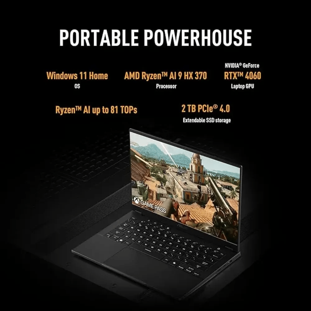 ASUS TUF Gaming A14 AI Gaming Laptop|AMD Ryzen AI R9-HXV 370/AI up to 81 TOPs|32GB RAM/2TB SSD/NVIDIA GeForce RTX 4060 8GB/14 Inch 165Hz/Win11/Copilot PC Key |Jaeger Gray - Modern Electronics