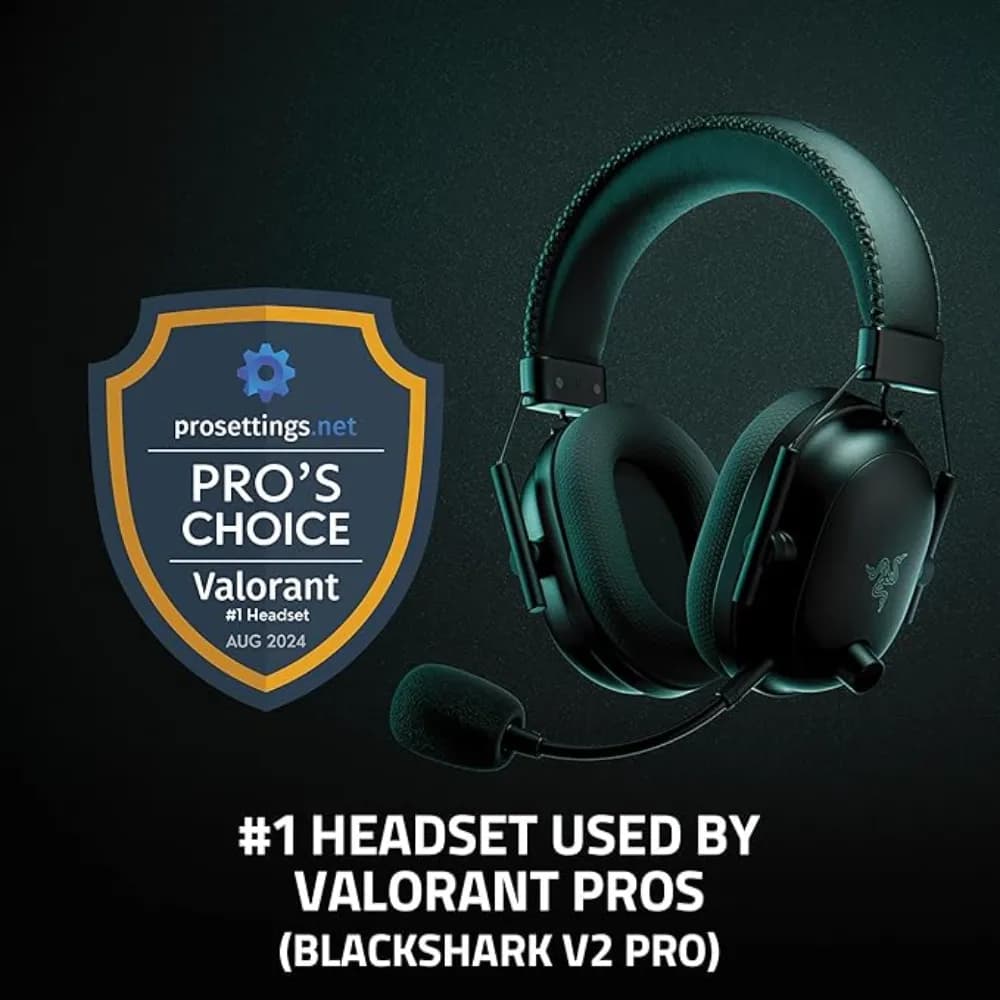 Razer BlackShark V2 Pro Wireless PlayStation Gaming Headset |HyperClear Super Wideband Mic Noise Isolating Earcups|for PS5 |Console |PC |Mac |Bluetooth |70 Hr Battery | White - Modern Electronics