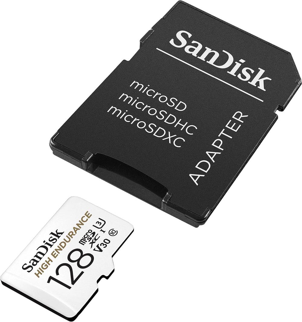 SanDisk 128GB High Endurance Video MicroSDXC Card with Adapter for Dash Cam and Home Monitoring systems - Modern Electronics