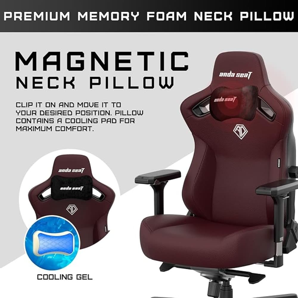 Andaseat Kaiser 3 XL Gaming chair - Maroon - Modern Electronics