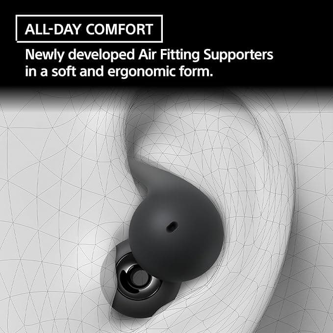 Sony LinkBuds WF-L910 Open True Wireless Earbuds Headphones|Mic|Up to 22 Hrs Battery | Black - Modern Electronics