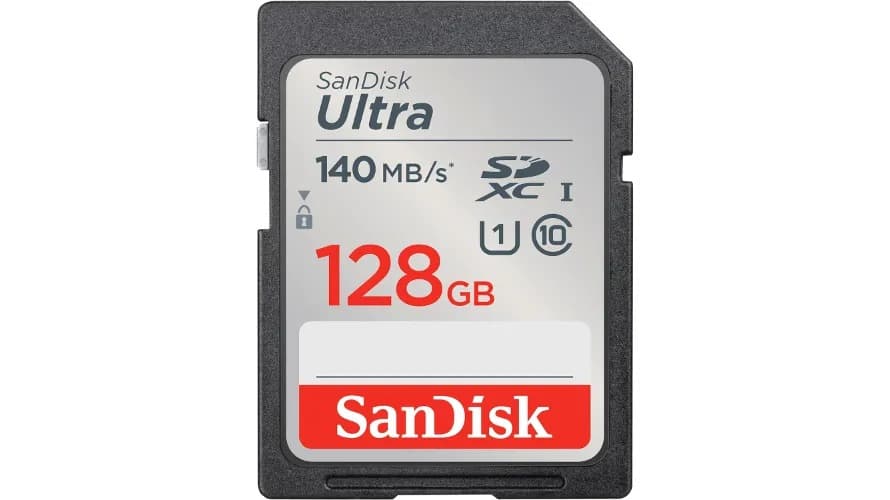 SanDisk 128GB Ultra SDXC UHS-I Memory Card Up to 140MB Full HD SD Card - Modern Electronics