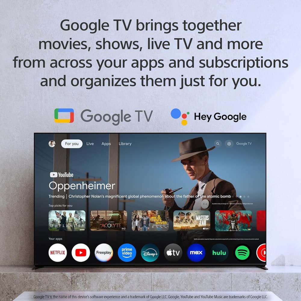 سوني تلفزيون برافيا 8 II 55 بوصة QD OLED سمارت جوجل تي في 4 كيه، معالج XR مع تقنية الذكاء الاصطناعي، تصميم رفيع للغاية، تلفزيون 120 هرتز، دولبي فيجن/اتموس، ميزات حصرية لبلاي ستيشن 5، K-55XR80M2، موديل - Modern Electronics