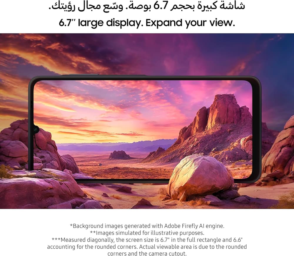 سامسونج جوال جالكسي ايه 06 ال تي اي هاتف ذكي يعمل بنظام اندرويد ثنائي شرائح الاتصال ذاكرة رام 4 جيجا تخزين 128 ازرق فاتح - Modern Electronics