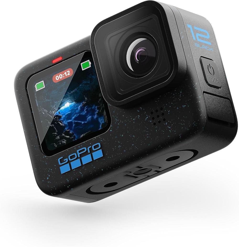 GoPro HERO 12 | Waterproof Action Camera with 5.3K 60 Ultra HD Video | 27MP Photos | Live streaming and Webcam stabilization - Black - Modern Electronics