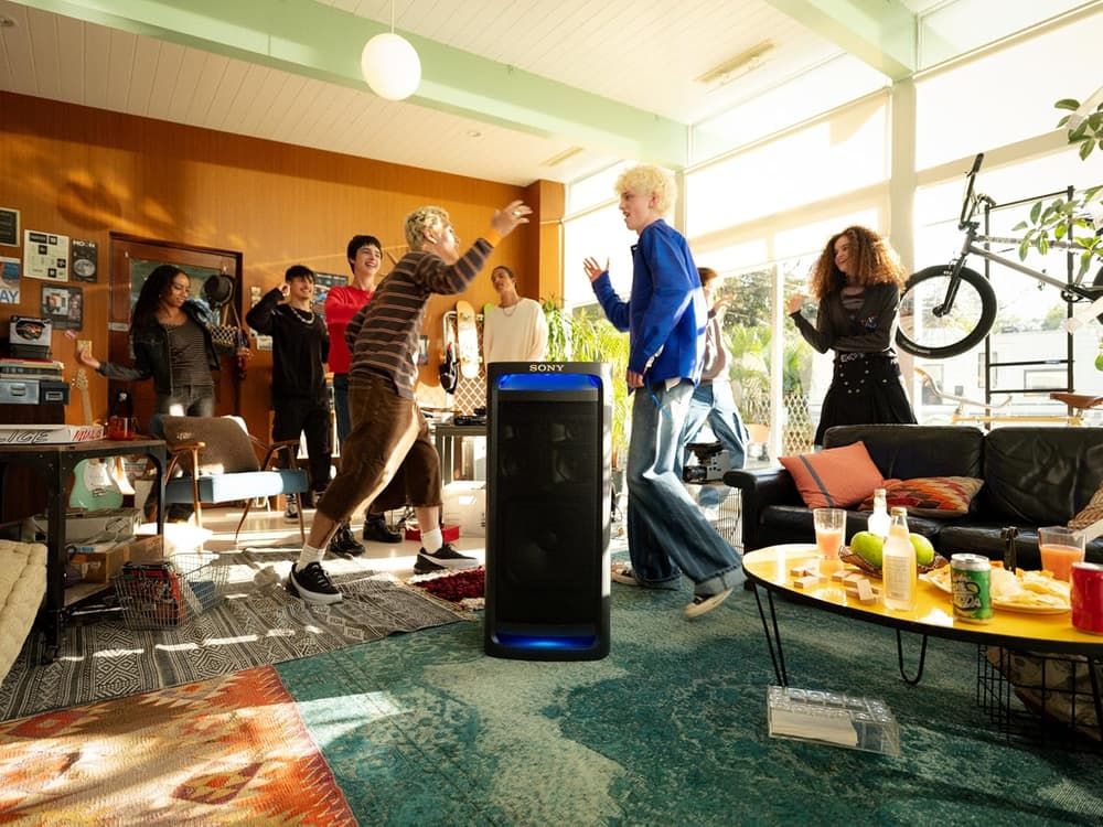 Sony ULT Tower 9 Bluetooth Karaoke Party Speaker with Powerful Bass, 360 Sound and Party Lights, 25 Hour Battery, and Convenient Carrying Handle and Wheels - Modern Electronics